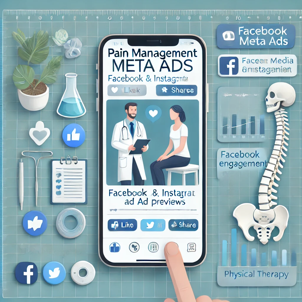 Pain Management Meta Ads | Social Media Advertising 3 Meta Ads for Pain Management Clinics