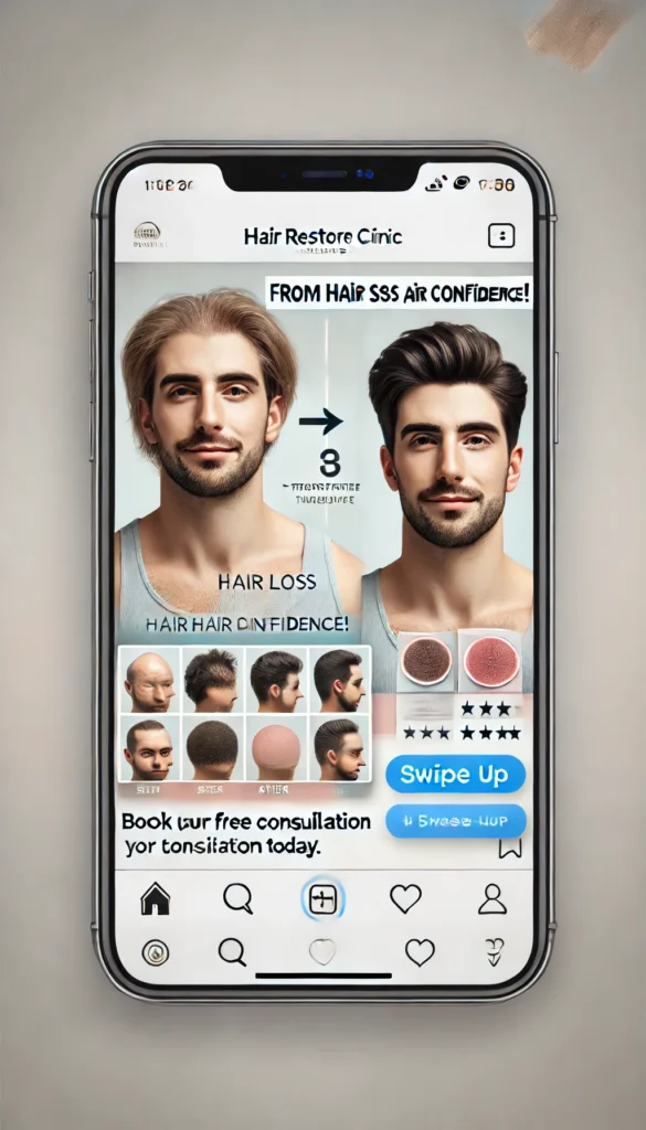 Best Ads for Hair Transplant Clinics 7 Facebook Ads Featuring Before and After Photos