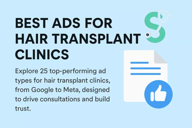 best ads for hair transplant clinics