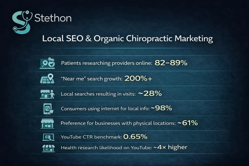 100+ Chiropractic Marketing Statistics in 2026 14 chiropractic local seo statistics