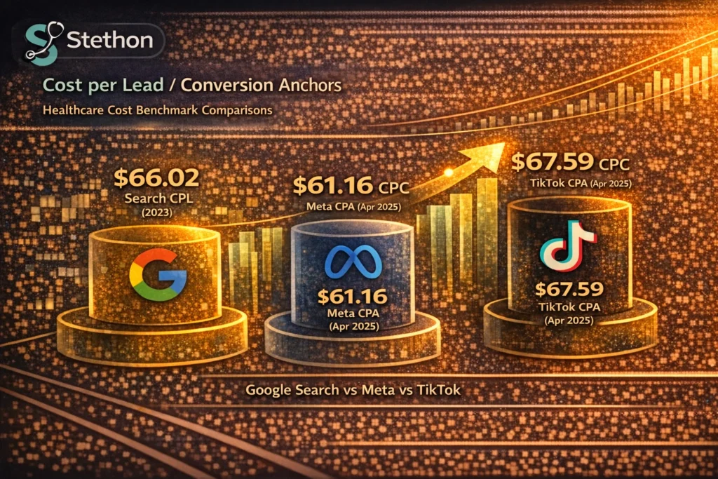 cpl per platform statistics healthcare advertising