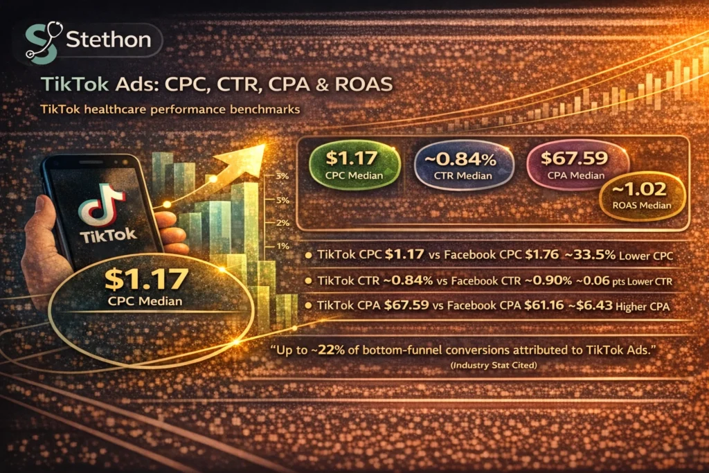 tiktok ads statistics healthcare advertising