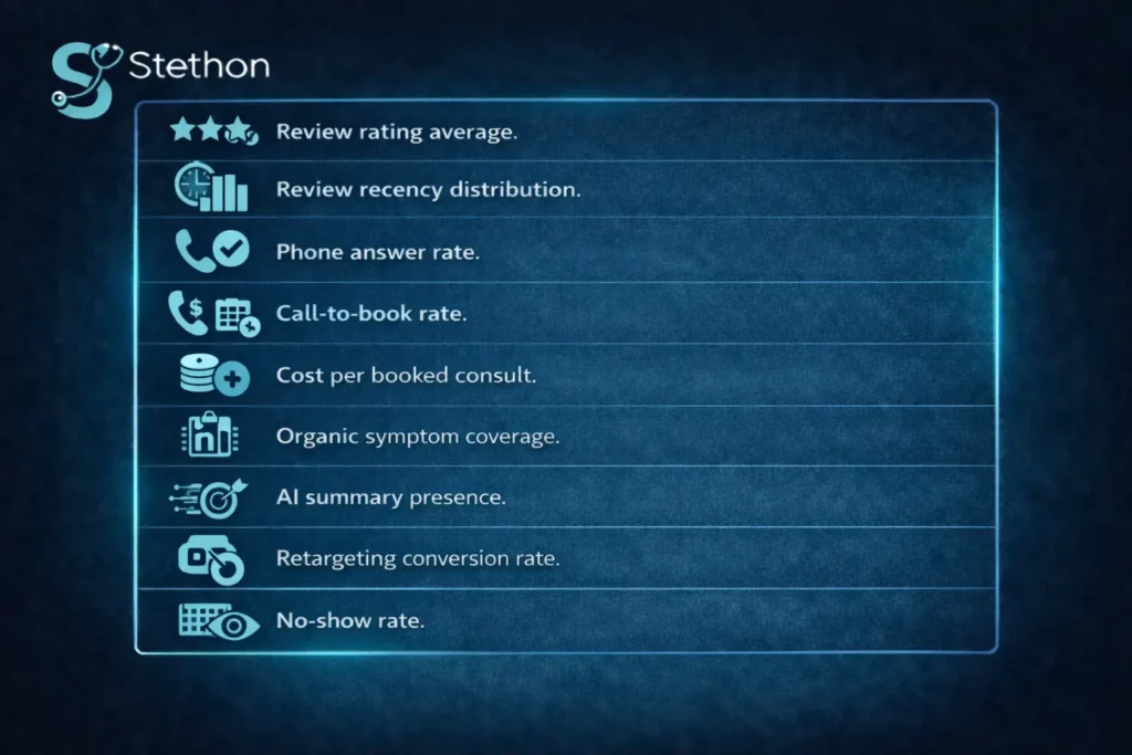 Healthcare marketing performance metrics overview 1