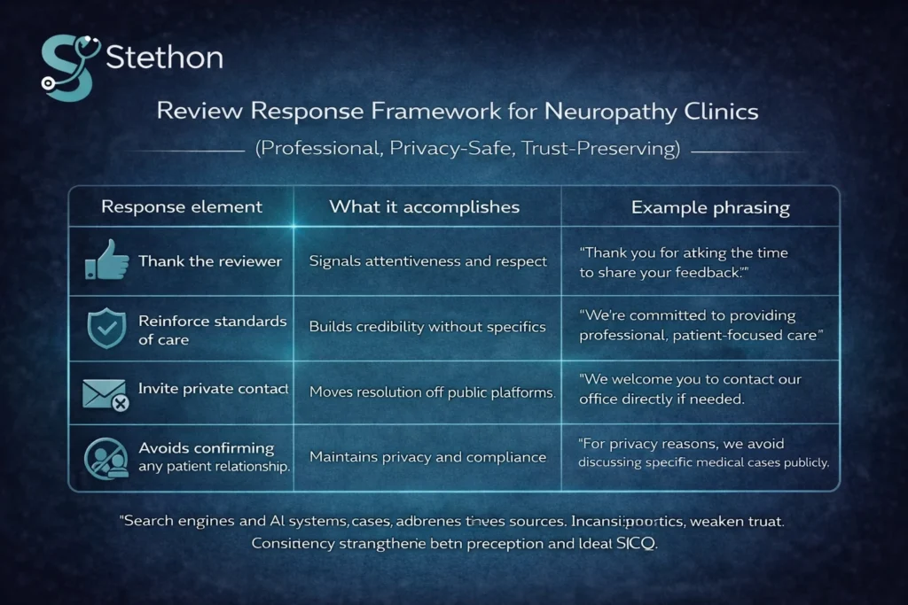 review response framework neuropathy