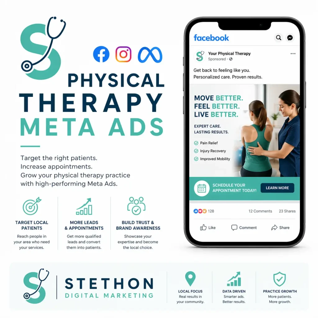 Physical Therapy Advertising | Social Media Marketing for Phyiscal Therapy 1 physical therapy meta ads agency