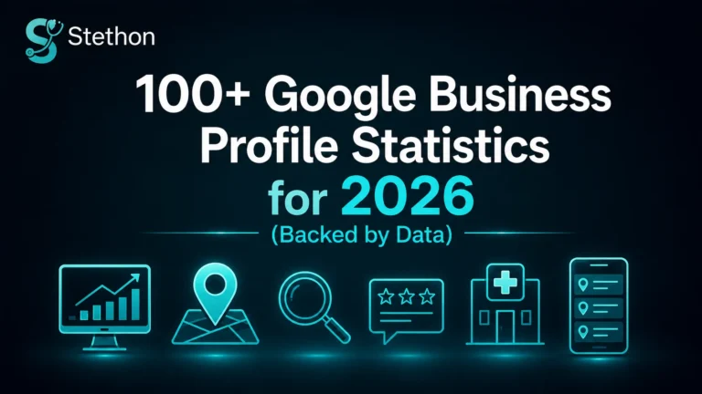 google business profile statistics healthcare stethon