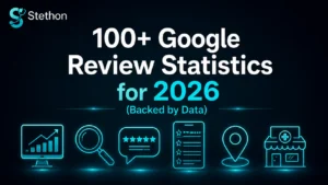 100+ Google Review Statistics for 2026 6 google review statistics healthcare stethon