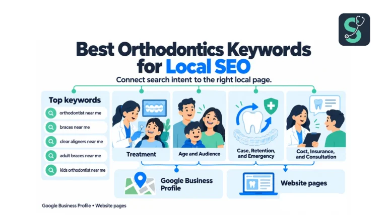 Best Orthodontics Keywords for Local SEO infographic | Stethon Digital Marketing