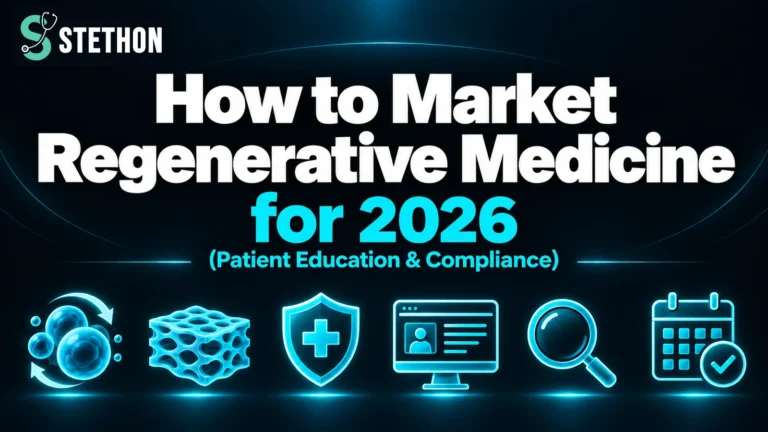How to Market Regenerative Medicine in 2026 (Compliant) 2 How to Market Regenerative Medicine in 2026 (Compliant) | Stethon Digital Marketing